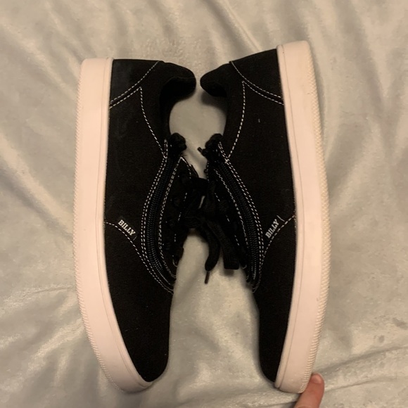 BILLY Footwear Sneaker II black canvas zip on zip off size 9 - Picture 3 of 7
